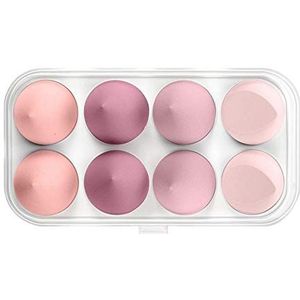 8 Stks Schoonheid Make-up Spons Set Blender Blending Foundation Aardbei Mousse