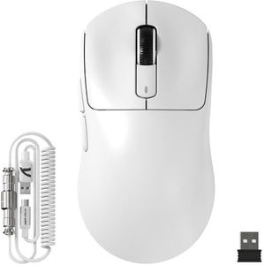 MAMBASNAKE ATTACK SHARK X3MAX 49g SUPERLIGHT muis, PixArt PAW3950 Gaming Sensor, BT/2.4G draadloze/bedrade gamingmuis, 6 instelbare DPI tot 420000, 100 m klikken optische microschakelaars, voor