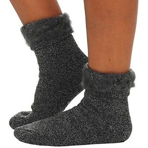 Matyfashion Collection Mega thermische sokken voor dames en heren, warme winterkousen, werksokken tot -25 °C kou/5, donkergrijs, 43-46 EU