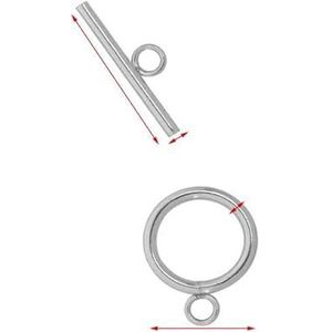 4 set/partij 3 Stijl Rvs OT Sluitingen Connectors voor DIY Armband Ketting Sieraden Bevindingen Maken Accessoires-steel_d