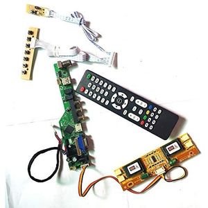 Voor LM190E08-TLL3/TLL4 lcd scherm panel T.V53 controller board Remote+Inverter+toetsenbord 4CCFL 30Pin LVDS VGA HDMI AV USB RF Kit (LM190E08-TLL4)