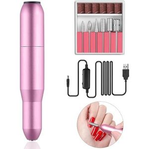 Professionele elektrische nagelfrees, 12-in-1, draagbaar, elektrisch, 20.000 omw/min, instelbare snelheid, cadeau voor Moederdag