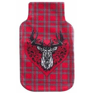 marque Douceur d'intérieur Warmwaterkruik van fleece, 21 x 34 cm, Chamonix hert