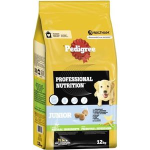 Pedigree 12 kg zak droogvoer Professional Nutrition gevogelte en groenten hondenvoer (junior, gevogelte en groenten)