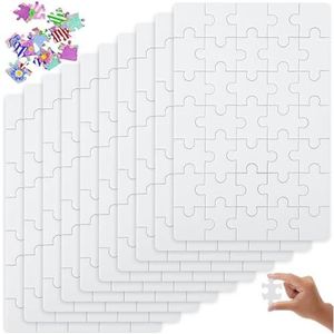 10 vel blanco puzzels om te tekenen schrijven op alle witte puzzel doe-het-zelf puzzelkit schilderbare doe-het-zelf puzzels voor kunst en ambachtelijke projecten