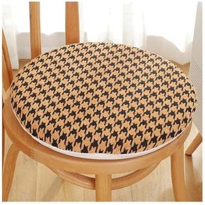 Comfortabele Eetkamerstoel Kussens Banden 4 Nordic Stijl Chenille Stof Memory Foam Stoelkussen Stoel Zitkussen Verdikt Antislip for Keuken Kamer KantoorZebra(Coffee Kaffee,40 * 40cm)