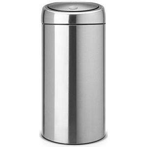 Brabantia Touch Bin Prullenbak 2 x 20L, Recycling, 2 Kunststof Binnenemmers, Matt Steel Fingerprint Proof