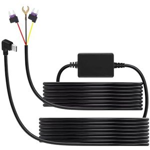 Sporgo Hardwire Kit Dashcam: Dashcam hardwire Kit met laagspanningsbeveiliging, hardwire kit dashcam voor F7N USB C-versie parkeerbewaking, USB C-aansluiting lijnlengte 3,2 m hardwire kit
