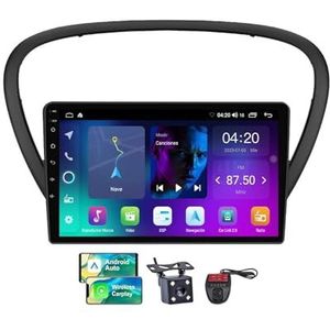 Android 13 9 Inch 2 Din QLED Autoradio Voor Peugeot 607 2004-2010 - Camera DVR GRATIS - Steun Carplay Android Auto DSP Stuurwiel FM RDS DAB WIFI 4G Bluetooth 5.0 Split-Screen(NF-1)