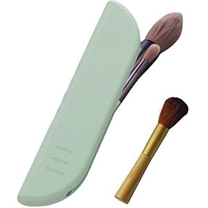 Make-upkwasten, reishouder, siliconen gezichtskwast, draagbare make-upkwasten, tas-organizer met magneetsluiting voor onderweg