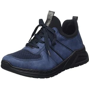 Rieker M4970 Sneakers voor dames, blauw, 41 EU