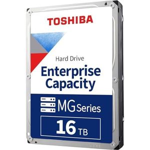 Toshiba 16TB Enterprise Interne harde schijf - MG Series 3.5' SATA HDD mainstream server and storage, 24/7 Reliable Operation, Hyperscale and Cloud Storage (MG08ACA16TE) (gereviseerd)