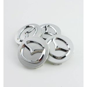 4 stuks auto wielnaafdoppen voor Mazda CX3 52mm auto wielnaafdoppen vervangende stickers B