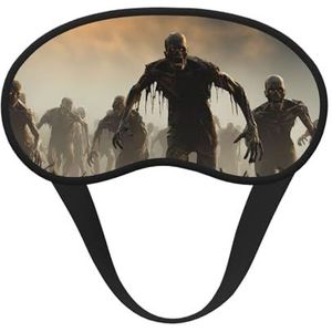 Slaapmasker voor zijslaper, zijden slaapmasker met elastische band, superzachte oogslaapschaduwhoes, vele zombies, verduisterend, nachtblinddoek voor vrouwen en mannen, reizen