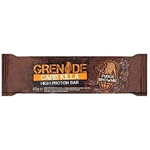 Grenade Carb Killa Hoge proteïnereep, Brownie Fudge, 12 x 60 g