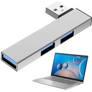 USB 3.0 Hub, Aker 4 poorten USB 3.0 Ultra Slim Data Hub, USB Extender Port Uitbreiding, Draagbare USB Extender met hoge snelheid 5 Gbit/s, USB-flashdrive, geavanceerde USB 3.0 Hub voor PC Notebook Ma