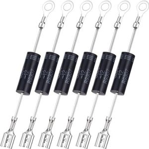 HINZIC 6 STKS CL01-12 0.35A 12KV Magnetron Diodes Past voor WB27X10930 DE91-70063D LG 6851W1A002E vervangt onderdelen T3512, 3512, HVM12, 512H hoogspanningsdiode, zwart