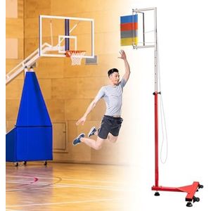 Professionele Verticale Sprongtester, Sprongmeting Teststokstok-Tool, Metalen Verticale Sprongtester Met Wielen, Basketbalvolleybal Springtest Beoordelingstool,1.7-3.6m