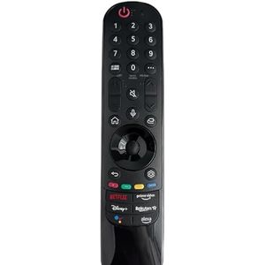 REMOtech Afstandsbediening werkt en is compatibel met LG Magic afstandsbediening MR21GA AN-MR21GA met spraakfunctie, Netflix, Prime Video, Disney+, Rakuten Tv, Google Assist toetsen