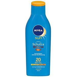 NIVEA Sun Protect & Bronze Lotion SPF 20, zonwering, 200 ml