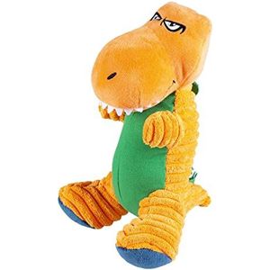 duvoplus, Pluche dier Dino T-Rex Corduroy, 19 x 17 x 24 cm, oranje, speelgoed, oranje, hond