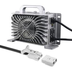 HYDTGZ Heftruckacculader 12V/24V/36V/48V/60/72V Krachtige Acculaders Met Anderson Stekker Voor Heftrucks, Schrobzuigmachines, Palletwagens,48v 25a,50A