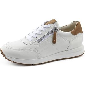 Paul Green DAMES Sneakers, Vrouwen Lage Sneaker,verwisselbaar voetbed,lage schoen,straatschoenen,vrije tijd,sportief,Weiß (WHITE/SIMBA),37 EU / 4 UK