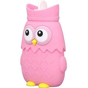 Verwarmingswaterzak, Cartoon Magnetron Siliconen Warmwaterzak voor de Winter (Roze)