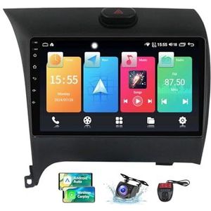 9 Inch Touchscreen Dubbel DIN Autoradio Compatibel met Kia Cerato 3 2013-2017 met Carplay/Android Auto FM RDS DAB+ Autoradio WiFi 4G Draadloze Carplay Android Auto Bluetooth DSP(NF-1)