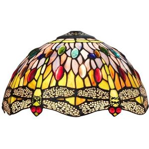 12 inch Tiffany-stijl lampenkap met libel en glas-in-lood als vervanging voor staande lamp, tafellamp en kroonluchter