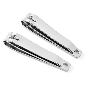 10 STKS Rvs Nail Clippers Vingernagel en Teennagel Clipper Cutters Draagbare Stevige Nail Clippers Stevige Gebogen Rand Nail Clip voor Mannen Vrouwen