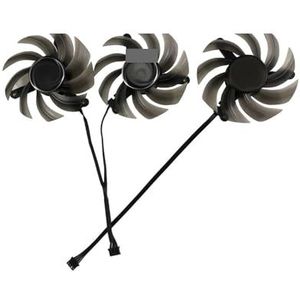 82MM TH8015S2H-PCC02, GPU grafische kaart ventilatoren voor Palit voor GeForce voor RTX 3060 Ti 3070 3070Ti 3080 3080Ti voor Gamingpro OC VGA video(Triple TH8015S2H Fan)