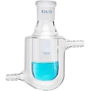 Reactorfles met omhulsel van borosilicaatglas - 25 ml/50 ml/100 ml - 24/29 Joint Lab Kit Tool for laboratoriumgebruik(25mm)