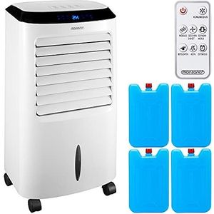 Monzana 4 in 1 Mobiele Aircooler - Wit - ionisator - luchtbevochtiger - afstandsbediening