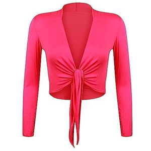 Glamexx24 elegant Bolero damesjack met lange mouwen Made in Italy