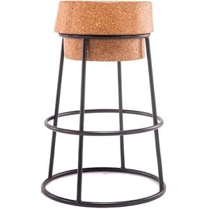 Barkrukken Smeedijzeren bar bureaustoel, moderne minimalistische barkruk, Amerikaanse barkruk, hoge kruk met voetpedalen Keuken (Color : Black-, Size : 74CM)