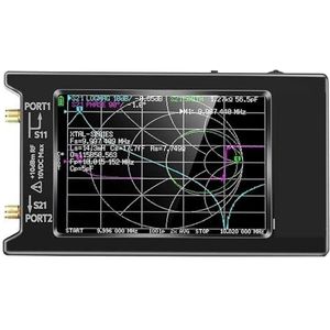 Antenne-analysator, 50 kHz-6,3 GHz Vector Netwerk Antenne Analyzer 4"" Meet S Parameters HF VHF UHF SWR Fasevertraging, voor netwerkkabeldiagnostiek