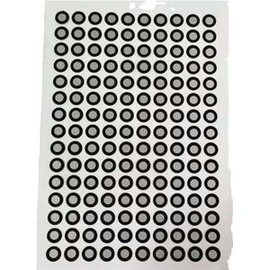 1000 punten High-Light PET-materiaal scheurbestendig reflecterend positioneringspuntmarkeringspunten for 3D-scanners voor ondersteunde positionering, kalibratie(Inner 10 outer 12)