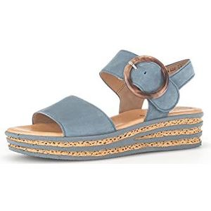 Gabor Plateausandalen voor dames, jeans 18, 38.5 EU