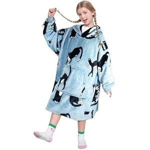 Catalonia Classy Oversized sherpa hoodie-deken, groot sweatshirt met capuchon voor vrouwen, zachte, gezellige warme draagbare dekens met capuchon en voorvak voor volwassenen, tieners, meisjes en