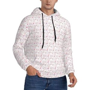 Unkhtt Cartoon Llama Alpaca Print Stijlvolle Mens Hooded Comfortabele Sweatshirts Voor Casual Wear Herfst Winter Lente, Zwart, S