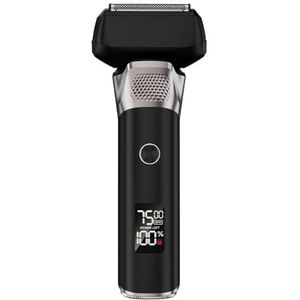 - Mild en niet-irriterend voor de poriën Elektrisch Oplaadbaar Scheerapparaat For Heren - Nat/droog Gebruik, Snel Opladen, Scherpe Mesjes For Een Gladde Scheerbeurt - Kan als cadeau gegeven worden(Kni