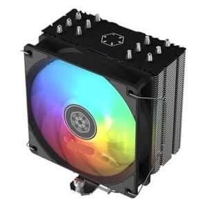 CPU-ventilator FM600 luchtgekoelde 6 warmtebuizen, enkele toren, unieke ventilator, fantasie-ARGB-lichteffect + PWM-temperatuurregeling