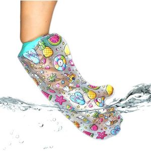 DOJA Barcelona Gipsbescherming voor kinderen, verpakking 1, gipshoes voor kinderen en jongeren, 51 cm x 24 cm, pvc-hoes met siliconen sluiting, waterdichte afdekking voor hand, voor douche, zwembad