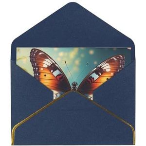 Vlinders bedrukte wenskaarten, prachtige blanco wenskaarten met enveloppen, grappige kaarten voor elke gelegenheid