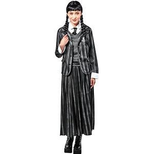Rubie's Dames Wednesday Kostuum Nevermore Academy Uniform, Zwart, X-Large