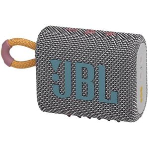 JBL Ga 3: draagbare luidspreker met Bluetooth, ingebouwde batterij, waterdicht en stofdicht kenmerk grijs JBLGO3GRYAM