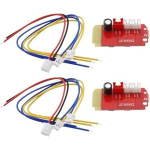 ECSiNG 2 Pack 3.7-5V Bluetooth Ontvanger Module Audio Ontvanger Versterker Board Rood met Opladen Poort voor Draadloze Speaker DIY Geluidssysteem