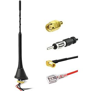 Eightwood - DAB Antenne - Universele Dak Antenne - 5M Kabel - Compatibel voor FM Radio DAB Autoradio
