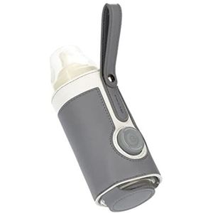 USB Melk Water Warmer Tas, Flessenwarmer Heater Keeper, Draagbare Water Cup Verwarming Warmer Cover voor Thuis Buiten Auto Reizen (Grijs)